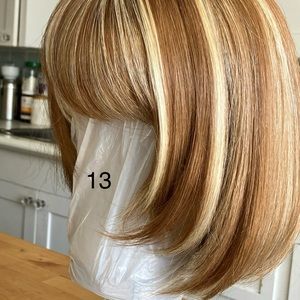 High Heat synthetic two tone Bob wig, 13 inch, New